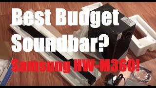 Best Budget Soundbar Samsung HWM360 Review And Demo [upl. by Toll860]