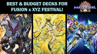 FUSION x XYZ FESTIVAL FREE TO PLAY  BUDGET amp TOP TIER BEST DECKS FOR THE EVENT  Master Duel [upl. by Sudnac]