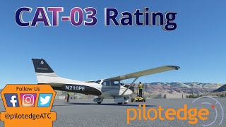 PilotEdge CAT03 Rating Pattern Work 3 Laps  Communications amp Airspace Training [upl. by Ycak]