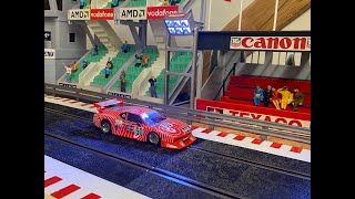 Scaleauto BMW M1 Slotcar Test on Racetrack [upl. by Nodlehs]