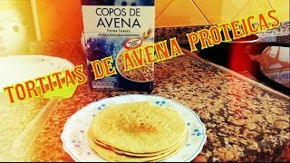 Receta Tortitas de Avena  Fitness light y proteicas [upl. by Newsom894]