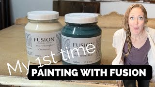 First Time Painting with Fusion Mineral Paint [upl. by Yasu900]