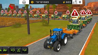 Fs 18 Load Many Krone Harvesters On Big Loader  Farming Simulator 18 Timelapse fs18 [upl. by Htevi]