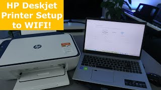 HP Deskjet Printer Setup to WIFI [upl. by Everest]