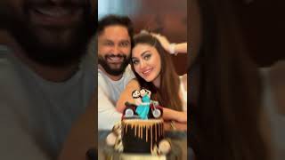 Shefali Jariwala With HusbandCute Couple Status Video shefalizariwala shorts viral couple [upl. by Demaggio]