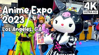 ANIME EXPO 2023 Walking Tour  Los Angeles CA  Anime Convention Exhibit Hall and Cosplays [upl. by Ennovehs]