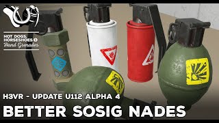 H3VR Early Access Update 112 Alpha 4  Better Sosig Grenades [upl. by Ahsietal]