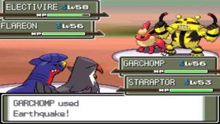 Pokémon Platinum  Double Battle vs Leader Volkner amp Elite Four Flint [upl. by Nellir291]