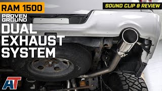 20092018 57L RAM 1500 Proven Ground Dual Exhaust System Review amp Sound Clip [upl. by Middle]