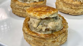 RECETTE DES BOUCHÉES À LA REINE AU POULET ET CHAMPIGNONS 🍄 Deli Cuisine [upl. by Rammus]