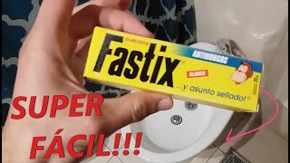 Cómo SELLAR INODORO o bidet con FASTIX super FÁCIL [upl. by Pentha436]