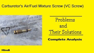 My Complete Video On Fuel Mixture Screw  36JD0002  Pulsar 135LS [upl. by Ayram]