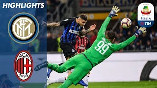 Inter Milan 10 AC Milan  Late Icardi Header Wins Dramatic Milan Derby  Serie A [upl. by Aerdnod]