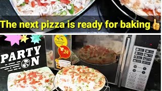 How to preheat a microwave oven  how to make pizza in IFB microwave with convection mode [upl. by Eldwen521]