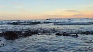 Most beautiful sea view sunset evening beach seasea beautiful 4k [upl. by Yc]