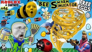 ROBLOX BEE SWARM SIMULATOR FREE EGGS from FORTNITE FGTEEV Honey Tornado 46 [upl. by Ahtanaram]