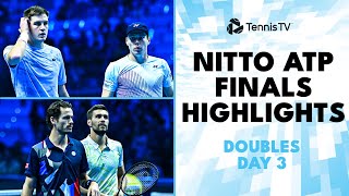 KoolhofMektic HeliovaaraPatten amp More Play  Nitto ATP Finals 2024 Doubles Highlights Day 3 [upl. by Akedijn]