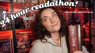 24 hour readathon vlog FAIL 🤦🏻‍♀️ 1748 pages in 18 hours [upl. by Nafis]