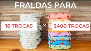 COMO ECONOMIZAR COM FRALDAS DESCARTÁVEIS  Saiba como substituir 5000 descartáveis por 24 ecológicas [upl. by Anilet]