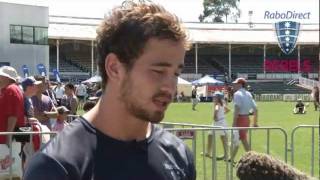 Cipriani previews Waratahs game at Fan Day [upl. by Akenahs505]