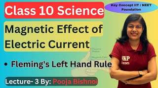 Class 10  Magnetic Effect of Electric Current  Ch 12  Flemings Left Hand Rule  Kicking Wire Exp [upl. by Ahseetal]