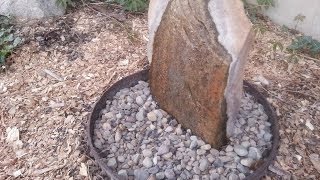 DIY Rock Water Fountain Feature [upl. by Horsey306]