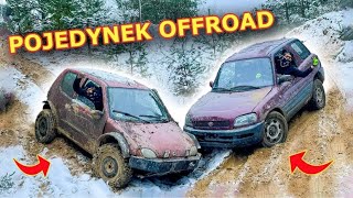 Seicento Offroad Vs Toyota Rav4 w terenie [upl. by Jasmina14]