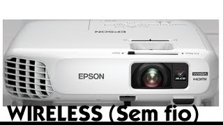 EPSON POWERLITE X24 Configuração WIRELESS passo a passo [upl. by Orianna]