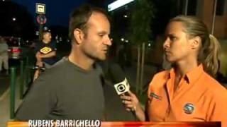 F1 Felipe Massa está em coma induzido R Barrichello fala sobre o acidente 250709 [upl. by Niels]