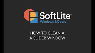 How to Clean SoftLite Slider Windows [upl. by Yvaht802]