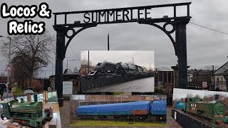 Summerlee Industrial Museum  locomotives Glasgow Blue Train and other railway relics  Coatbridge [upl. by Ecyned]