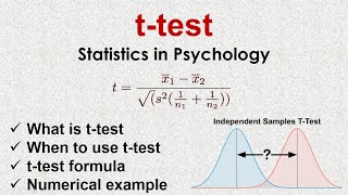 What is t test in Statistics  How to solve t test numerical  Hypothesis Testing in Psychology [upl. by Atalanti]