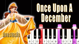 Learn Anastasia  Once upon A December  Easy Piano Tutorial [upl. by Apple]