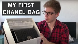 MY FIRST CHANEL BAG  BOY UNBOXING [upl. by Nahsor]