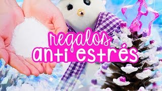 HAZ REGALOS DE NAVIDAD ANTIESTRÉS CASEROS  Nieve Falsa ✄ Craftingeek [upl. by Selry]