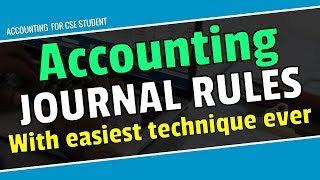 Accounting General Journal Rules With Shortcut technique Bangla For CSE amp All [upl. by Eenahpets]