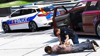 GTALSPDFR04 LA BRIGADE DE LA ROUTE INTERPELLE UN GROS FUGITIF  POLICE NATIONALE 288 [upl. by Auqinal]