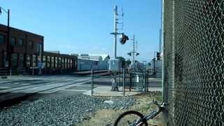 Trains For Children  Metrolink Train Drive By Railroad Crossing [upl. by Annerb194]