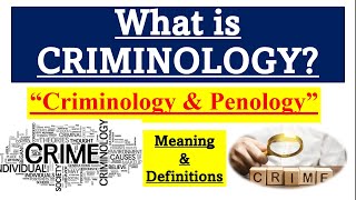 Criminology  Meaning amp Definitions in Hindi criminology crime [upl. by Twelve]