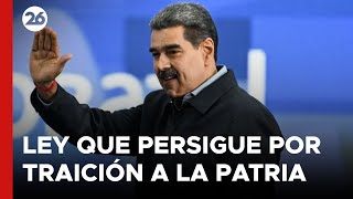 VENEZUELA  Ley que persigue por traición a la patria a quienes apoyen las sanciones internacionales [upl. by Aruon597]