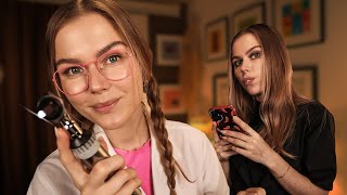 ASMR Ear Exam amp Hearing Test with My Twin Sister Medical RP Personal Attention [upl. by Flavio]