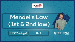 Genetics Part 2  Mendels 1st and 2nd law  মেন্ডেলের প্রথম ও দ্বিতীয় সূত্র  Fahad Sir [upl. by Gnahk227]