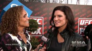 quotHaywirequot Star Gina Carano on Making Movies Pregnancy Rumors  Returning To MMA [upl. by Wallache]