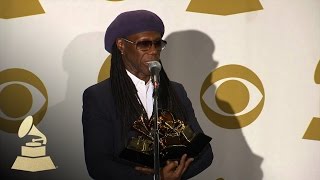 Nile Rodgers in the 56th GRAMMY Awards TVRadio Room  GRAMMYs [upl. by Ariella308]