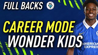 FIFA 21 CAREER MODE WONDERKIDS FULL BACKS [upl. by Nodlew]