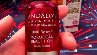 Andalou Naturals 1000 Roses Moroccan Beauty Oil Sensitive REVIEW [upl. by Rochette722]