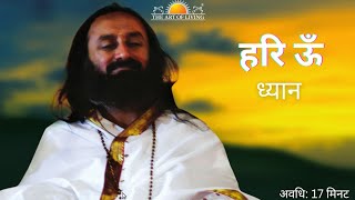 Guided Meditation17 minhindiartoflivinggurudev meditationsrisrisrisriravishankardhyana [upl. by Ocire]