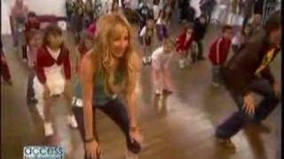 access hollywood high school musical dance along [upl. by Sihonn473]