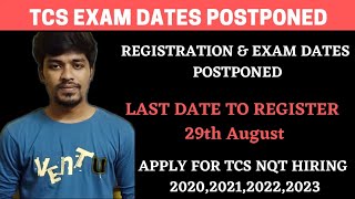 TCS Exam and Registration Date Extended  Postponed  Registration Open Now  BiNaRiEs [upl. by Eisaj457]