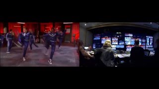 Grease Live Control Room Split Screen [upl. by Etnoel]